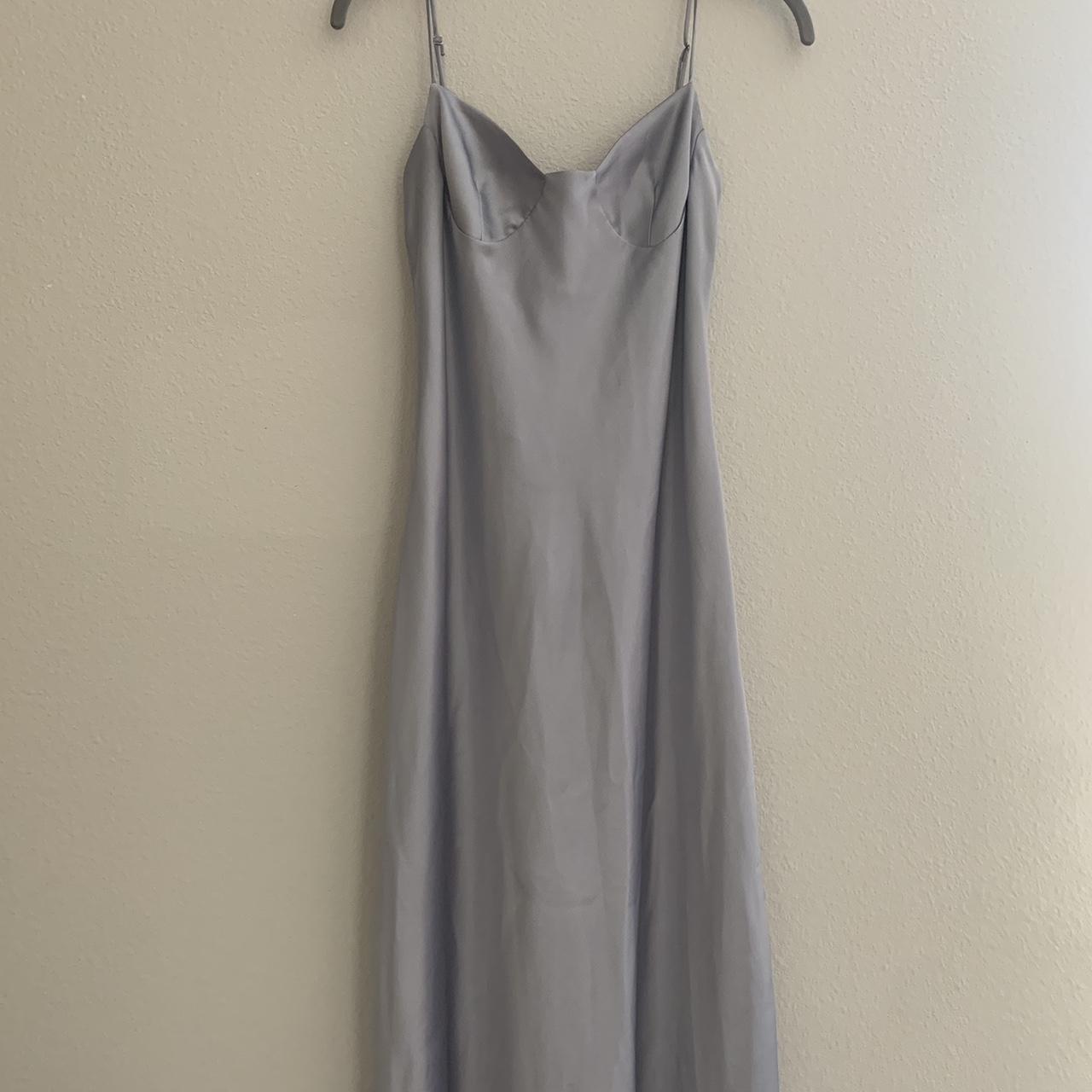 Zara Women's Silver Dress | Depop