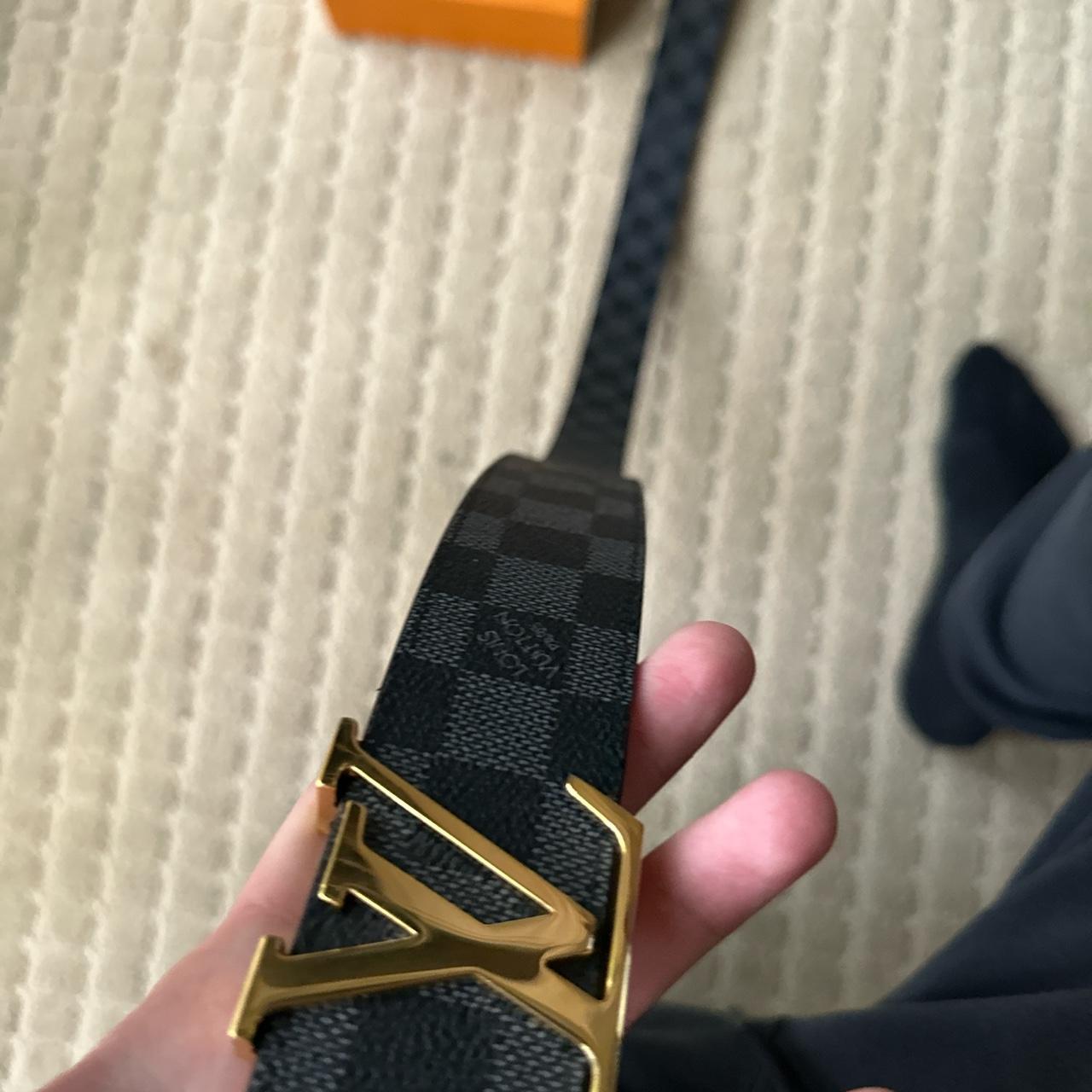 louis vuitton gold belt