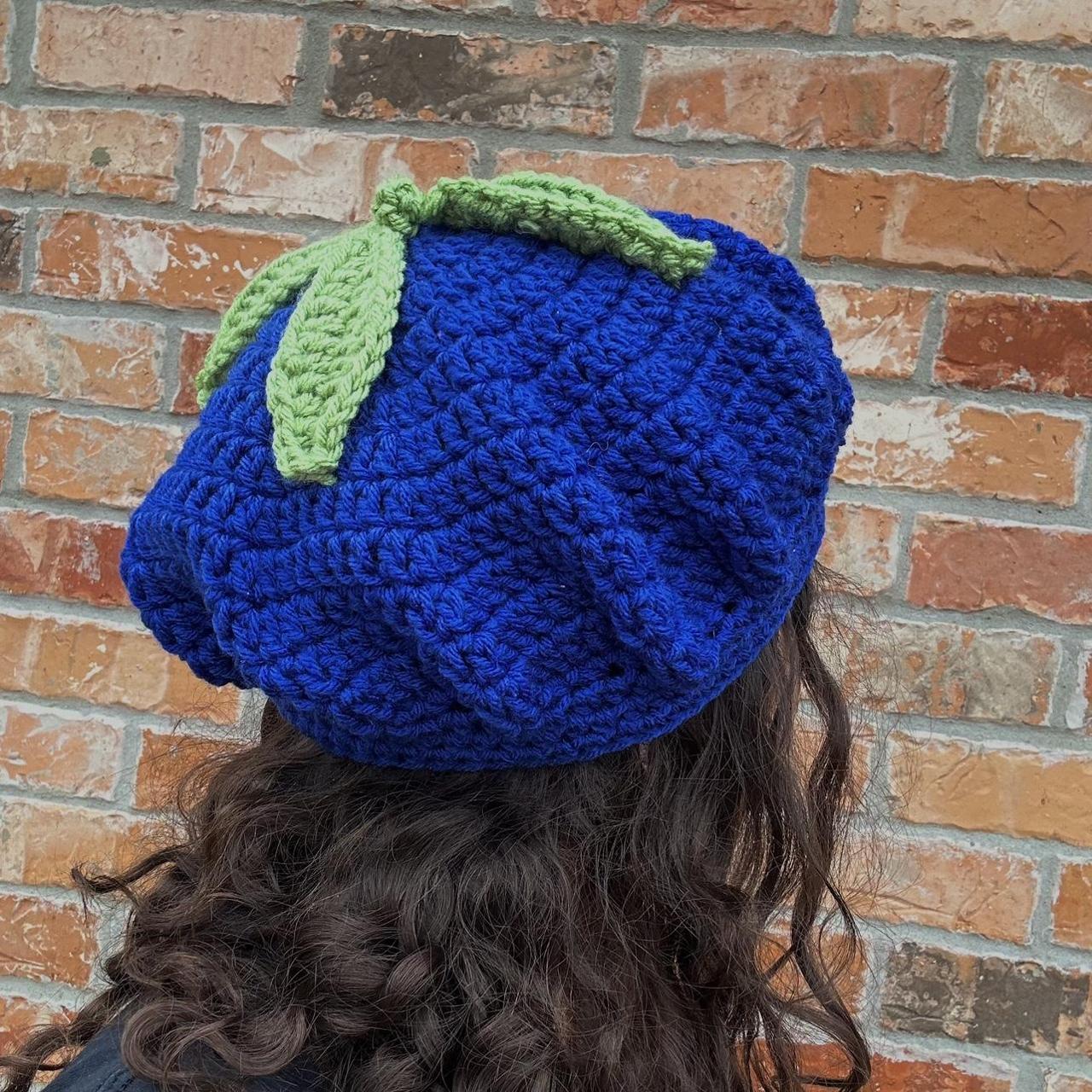 Blueberry Hat, Baby Blueberry, Crochet Blueberry, Crochet Baby Hat