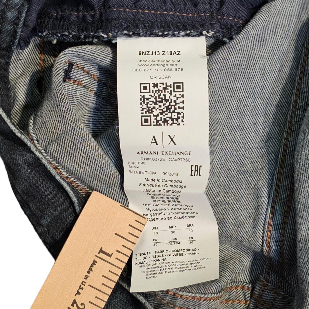 Armani Exchange Men's Navy Jeans | Depop