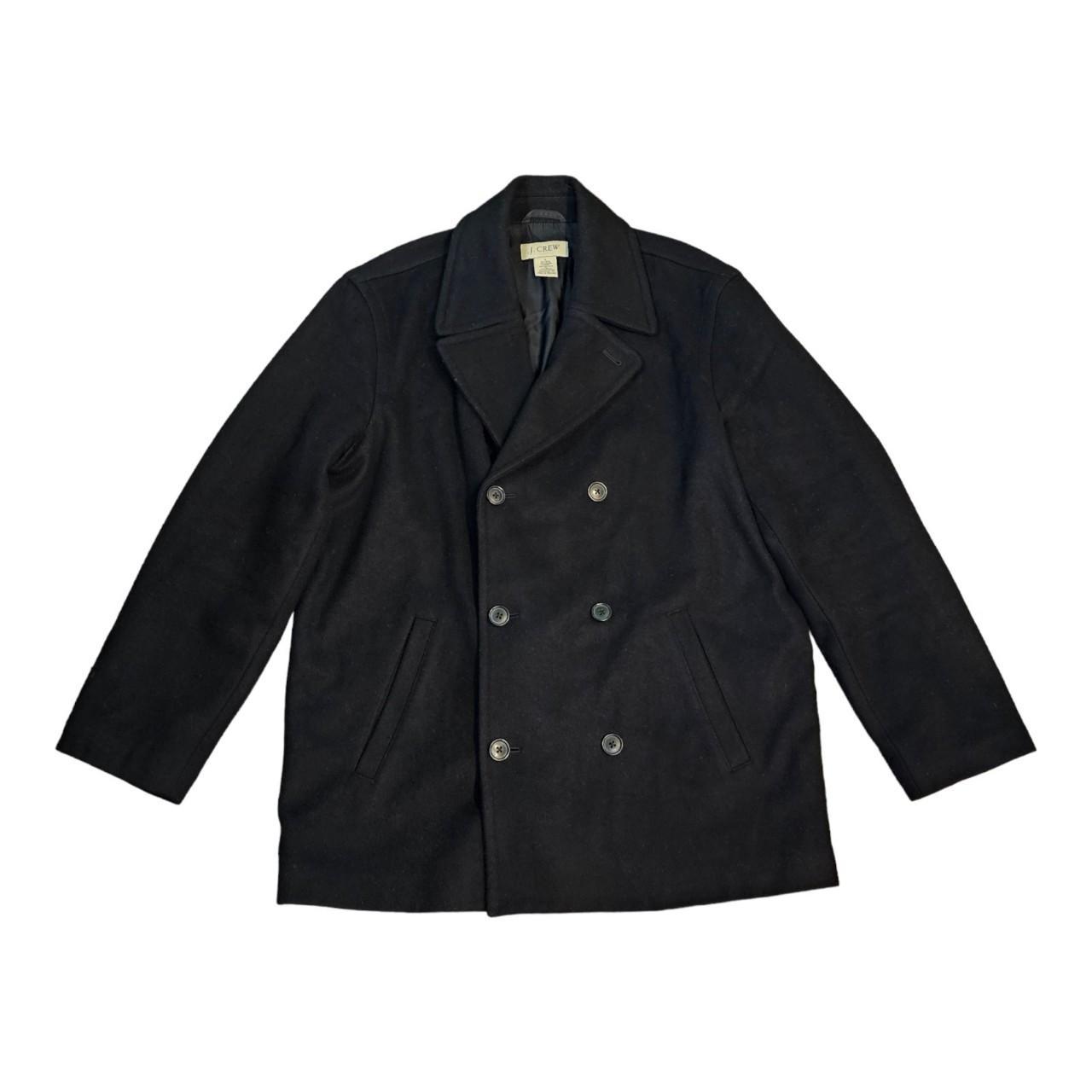 J crew hot sale black peacoat