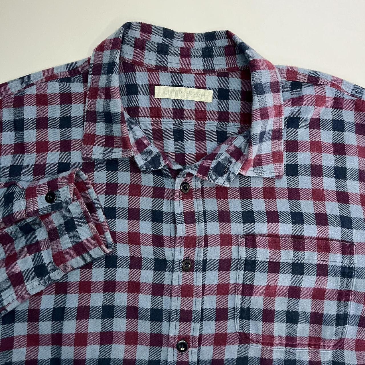 Outerknown Flannel Shirt Men’s Button Up Size L... - Depop
