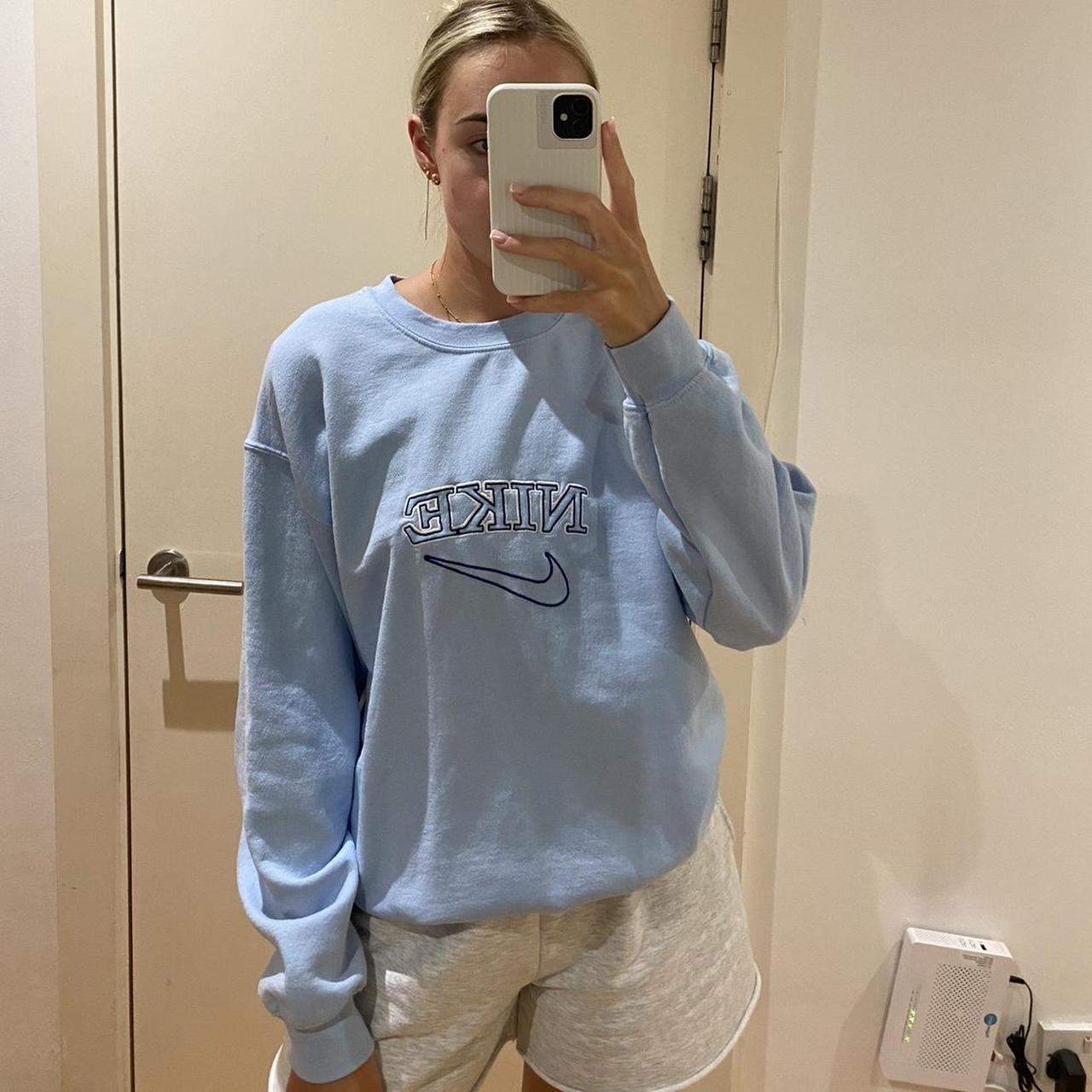 nike jumper womens blue