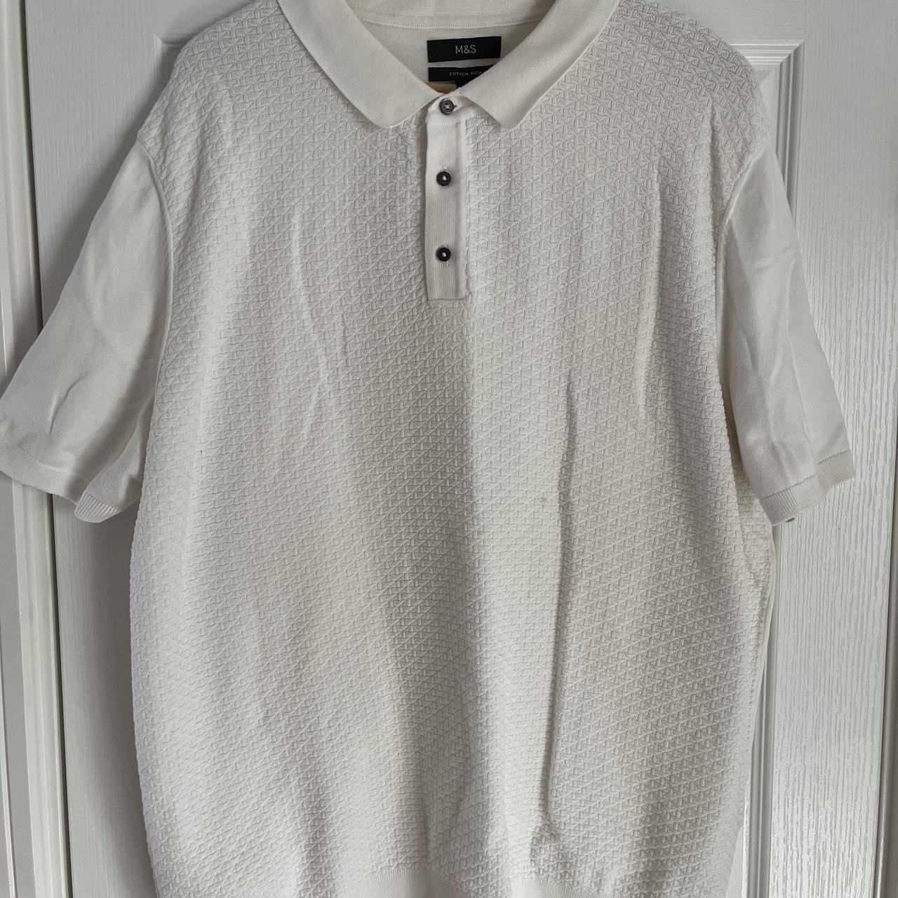 White Polo Shirt - Depop