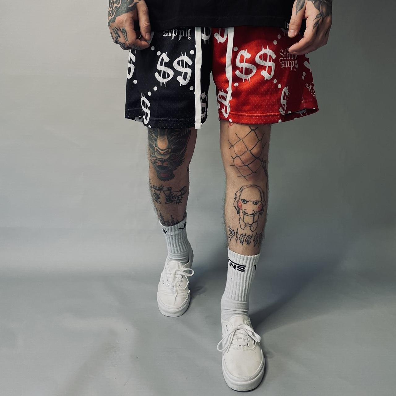 Men's Red And Black Shorts | Depop