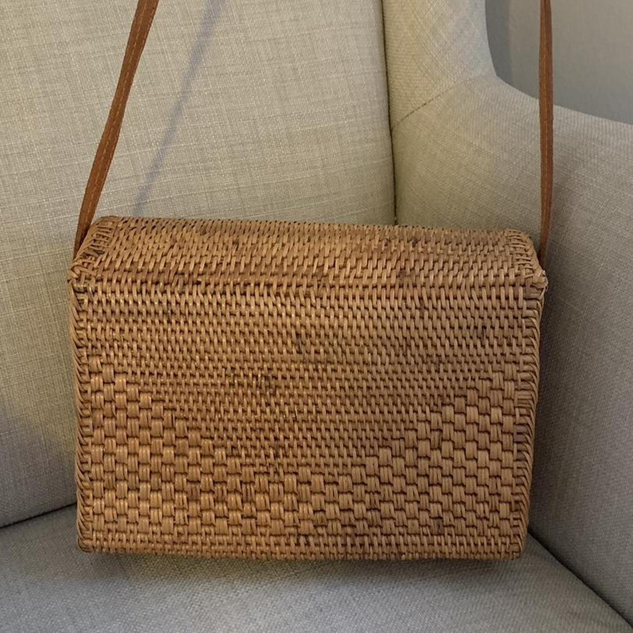 Sportsgirl straw shoulder bag Depop