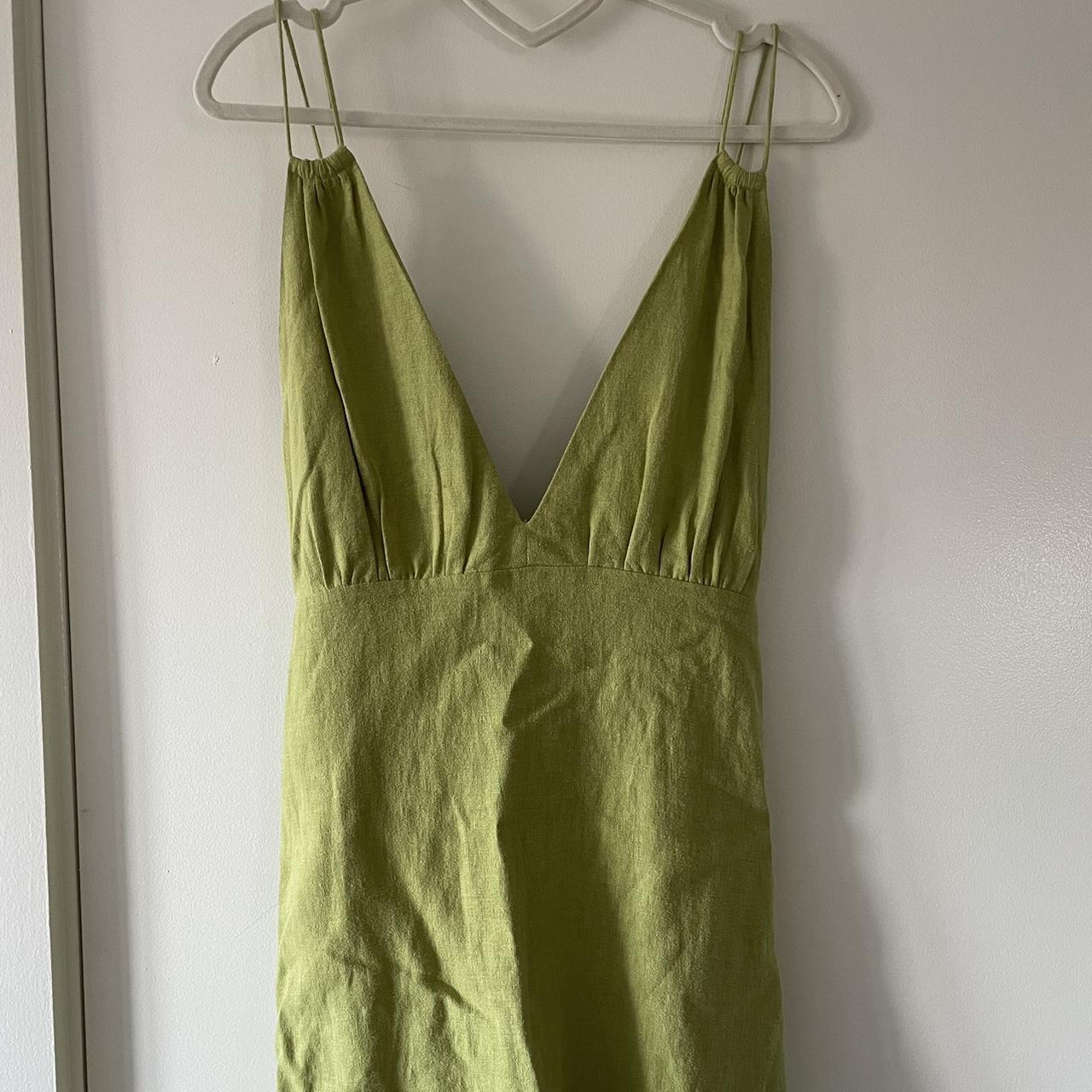 Abercrombie & Fitch Women's Green Dress | Depop