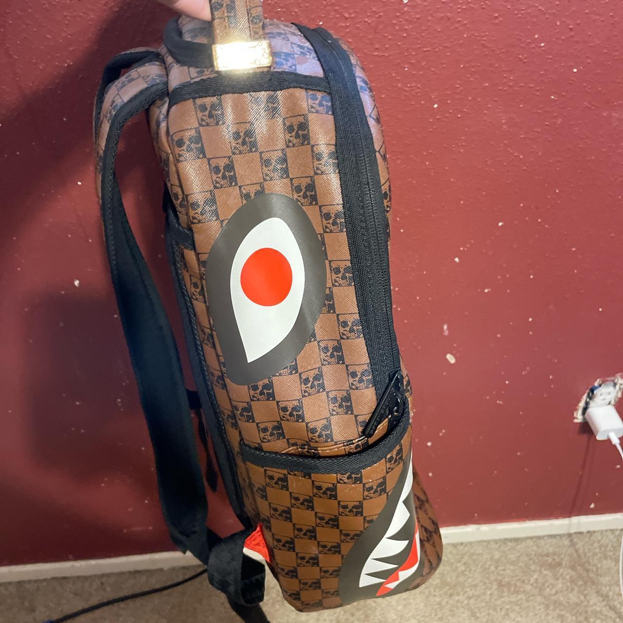 Bape, Bags, Spray Ground Redbrown And Black Backpack