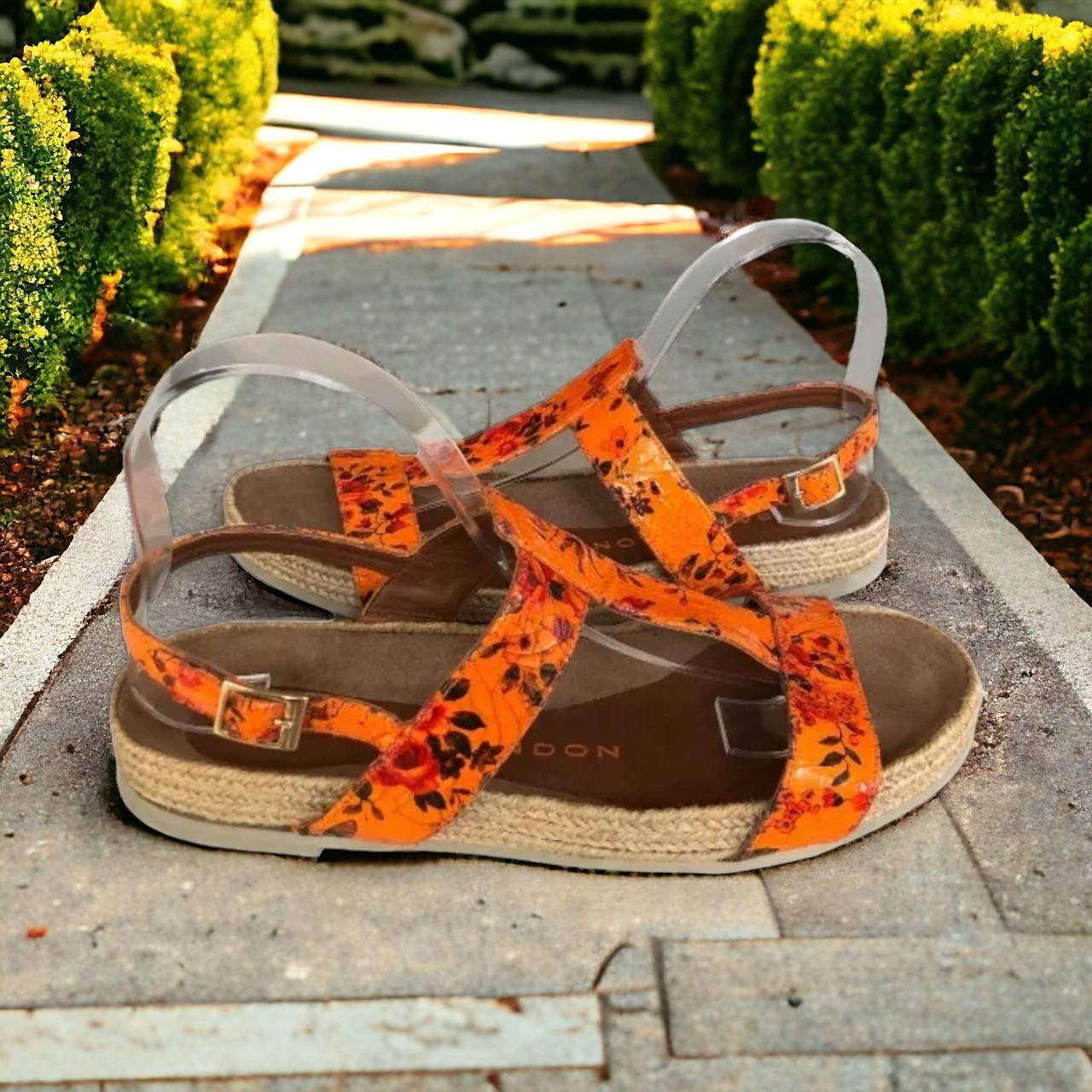 orange sandals