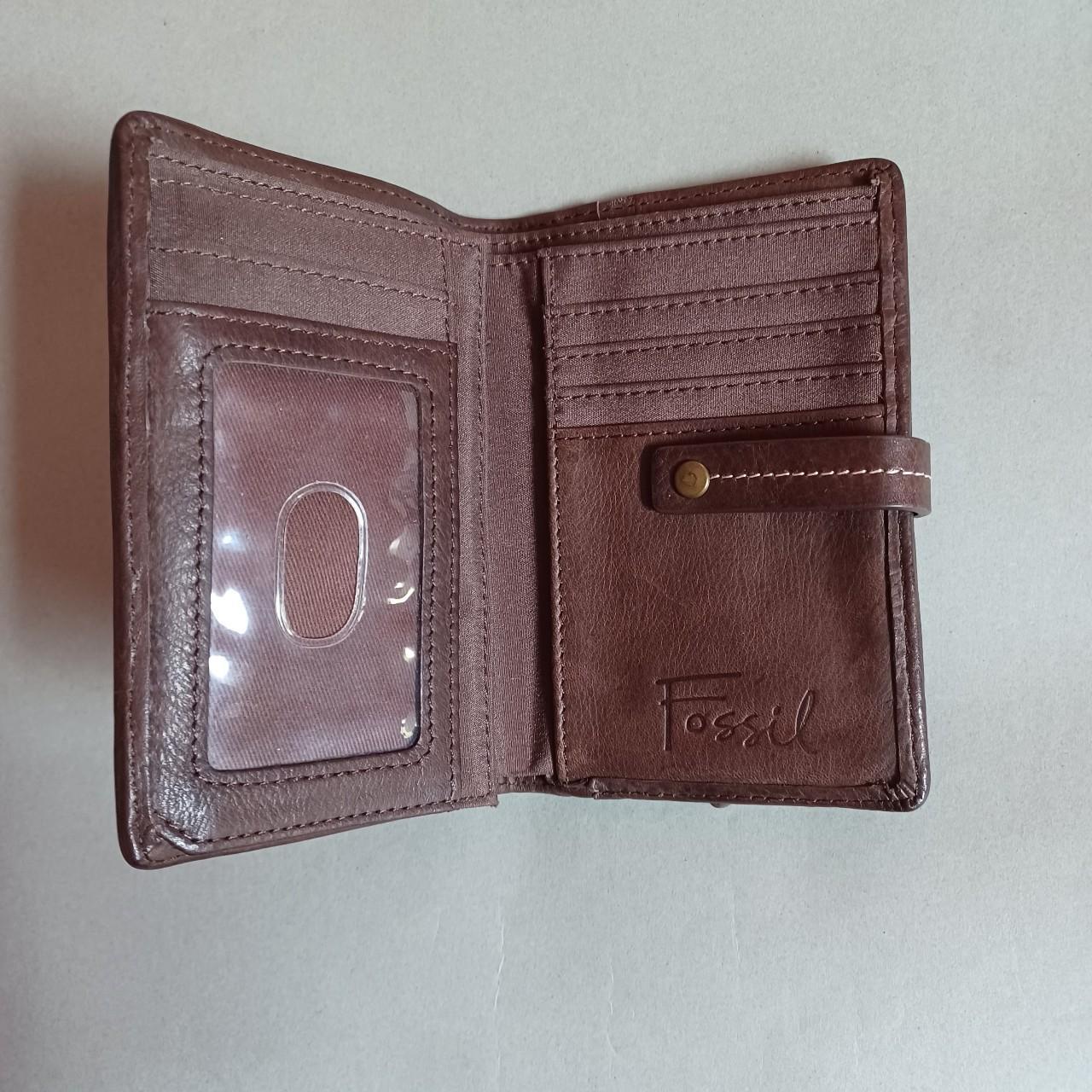 Fossil Women's Brown and Tan Walletpurses Depop