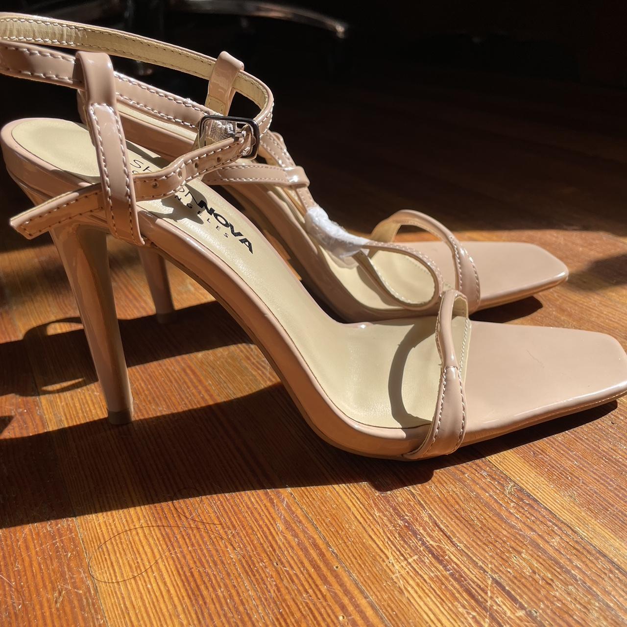 Brand new fashion Nova, nude heels! Never worn;... - Depop