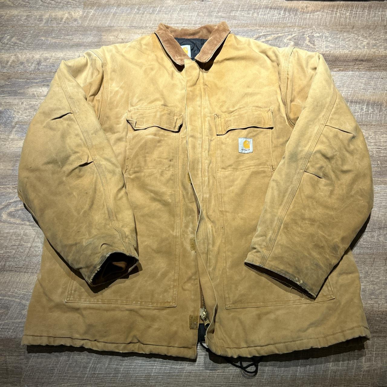 Vintage AMAZING Carhartt Work jacket in amazing... - Depop