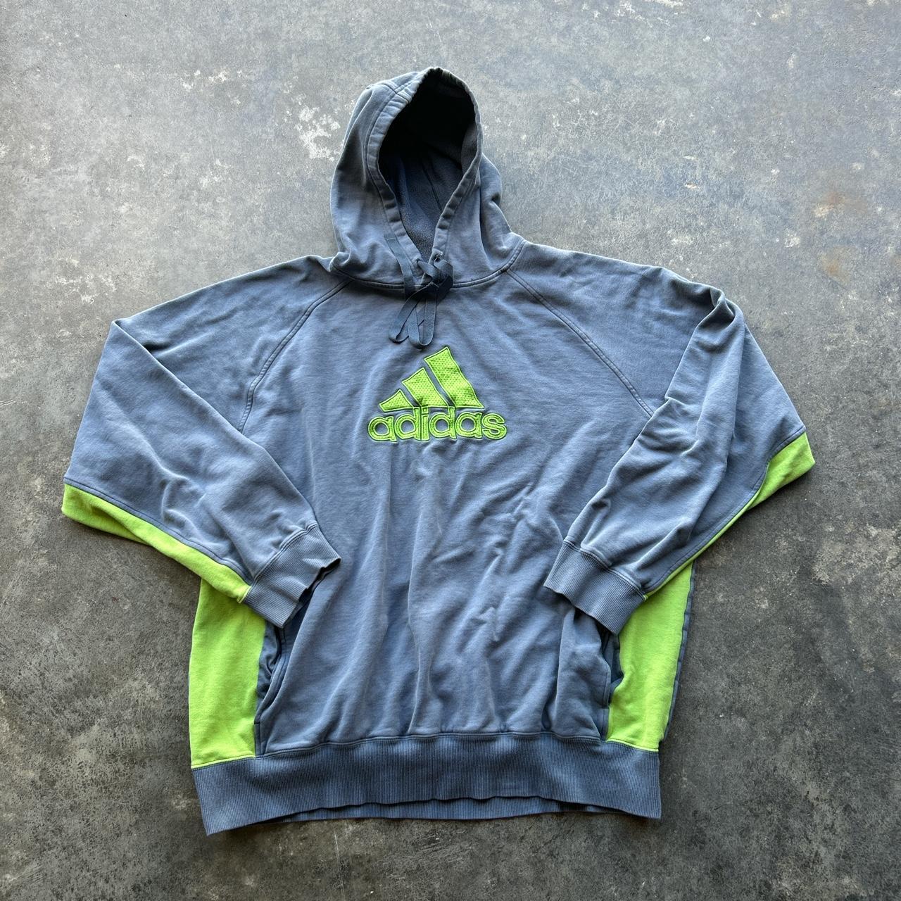 Neon green hot sale hoodie adidas