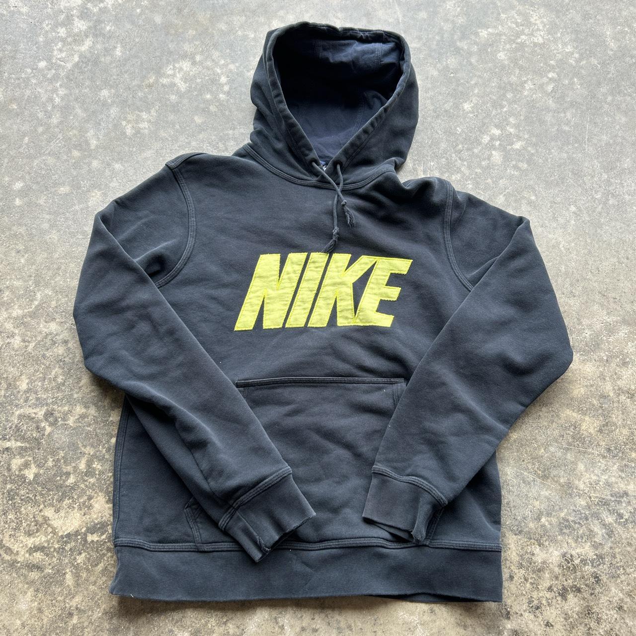 Vintage Nike Spellout Hoodie in amazing... - Depop