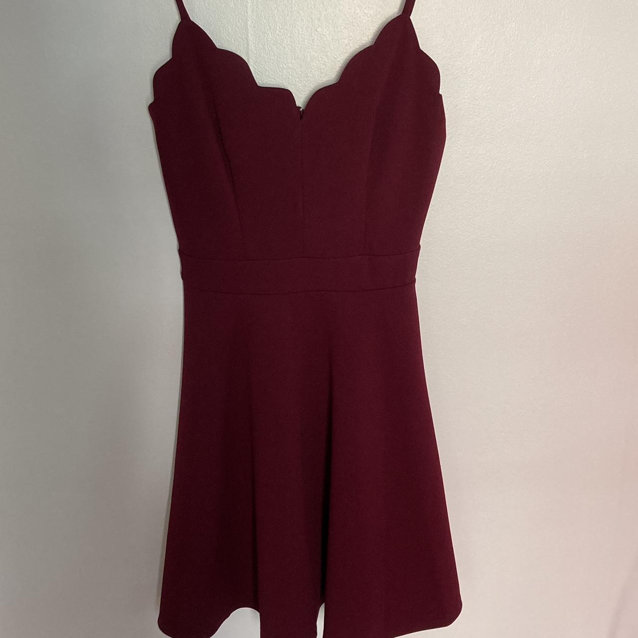 b darlin burgundy dress! I have worn it once to... - Depop