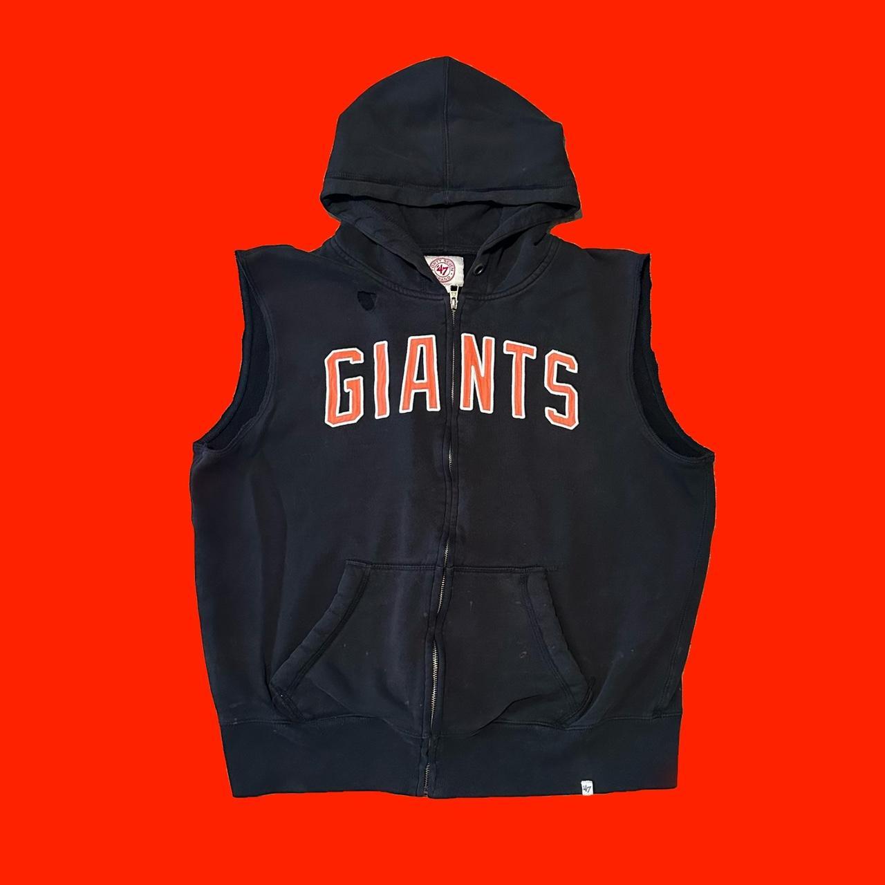 Giants sleeveless clearance hoodie