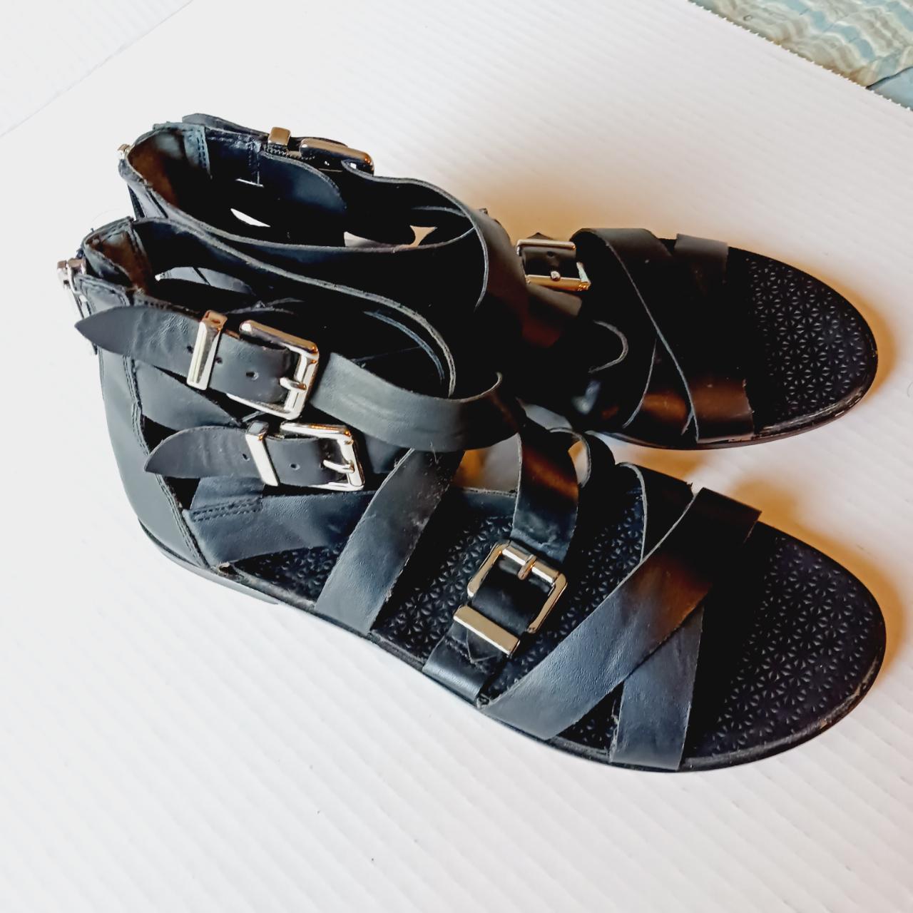 BCBGeneration Women's Black Sandals | Depop