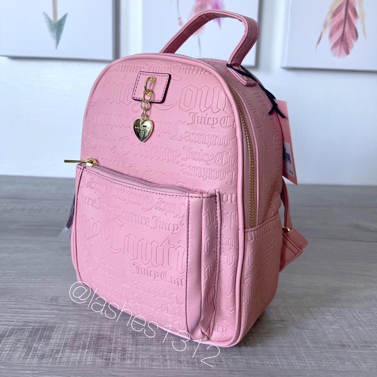 Fashion Juicy couture pink backpack Raspberry with Removable Pouch