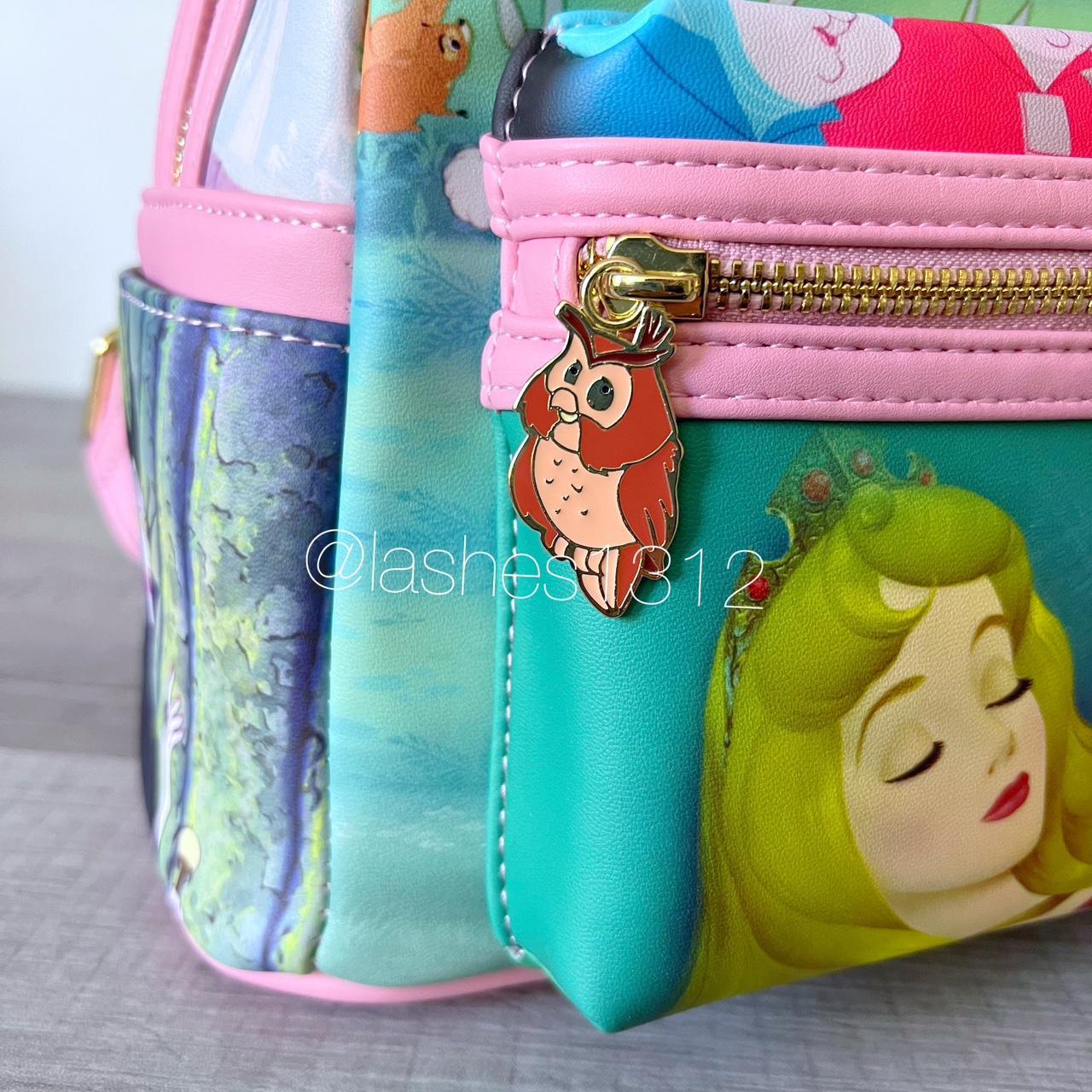 Aurora Sleeping Beauty loungefly backpack small flaw - Depop