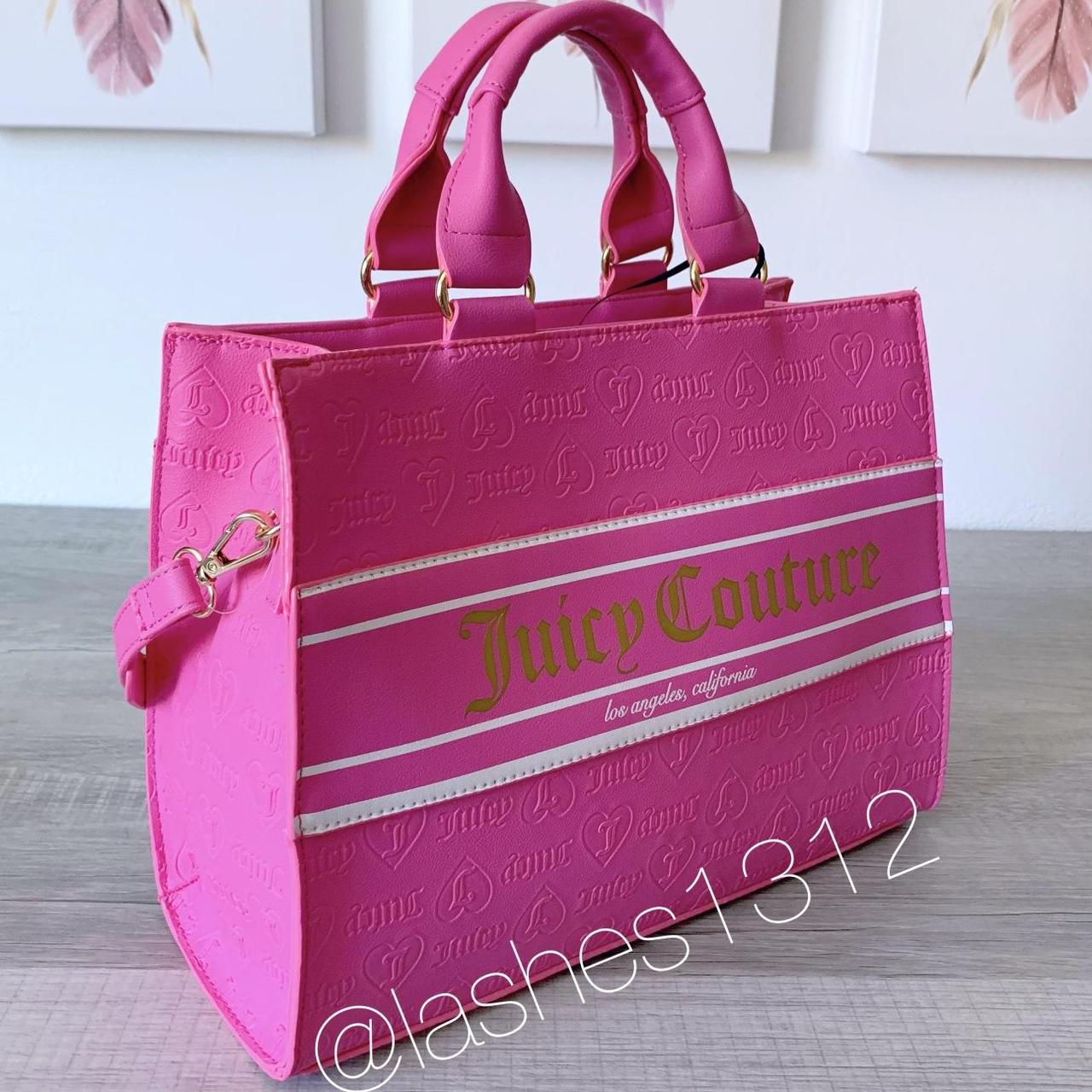 High quality Juicy Couture Billboard Gothic Tote Y2K Pink Chestnut purse