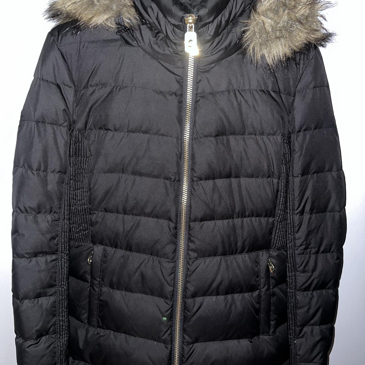 Michael kors coat with deals fur hood