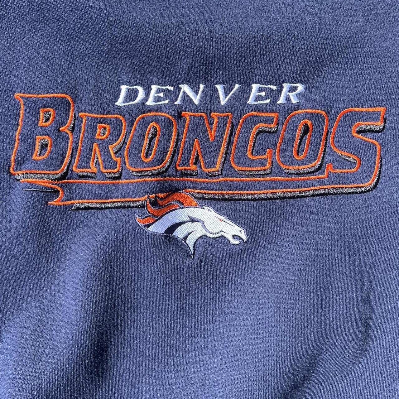 Vintage Denver Broncos sweatshirt 23 width 23 - Depop