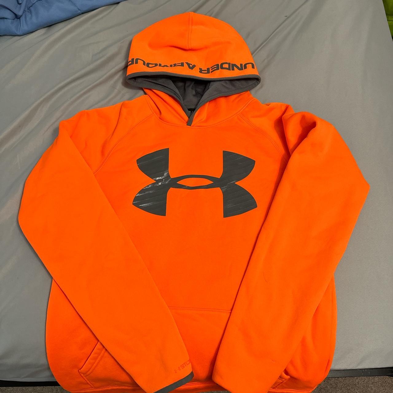 Neon orange deals under armour hoodie