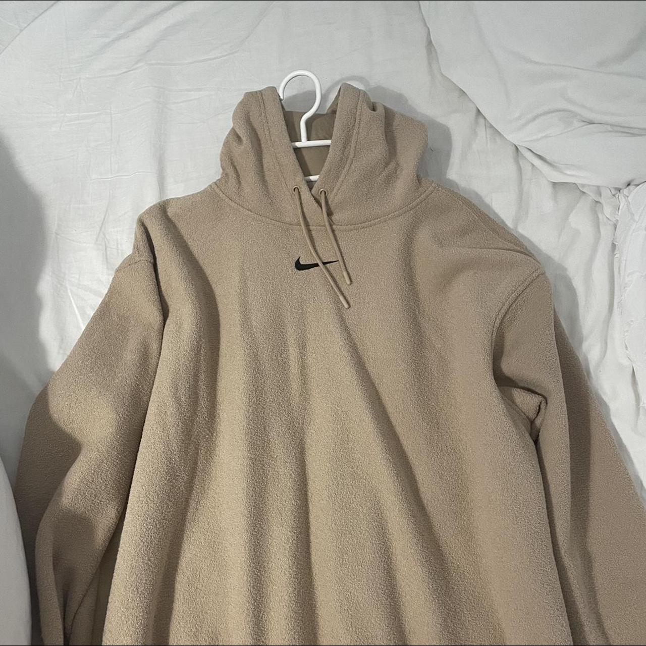 nike hoodie womens beige