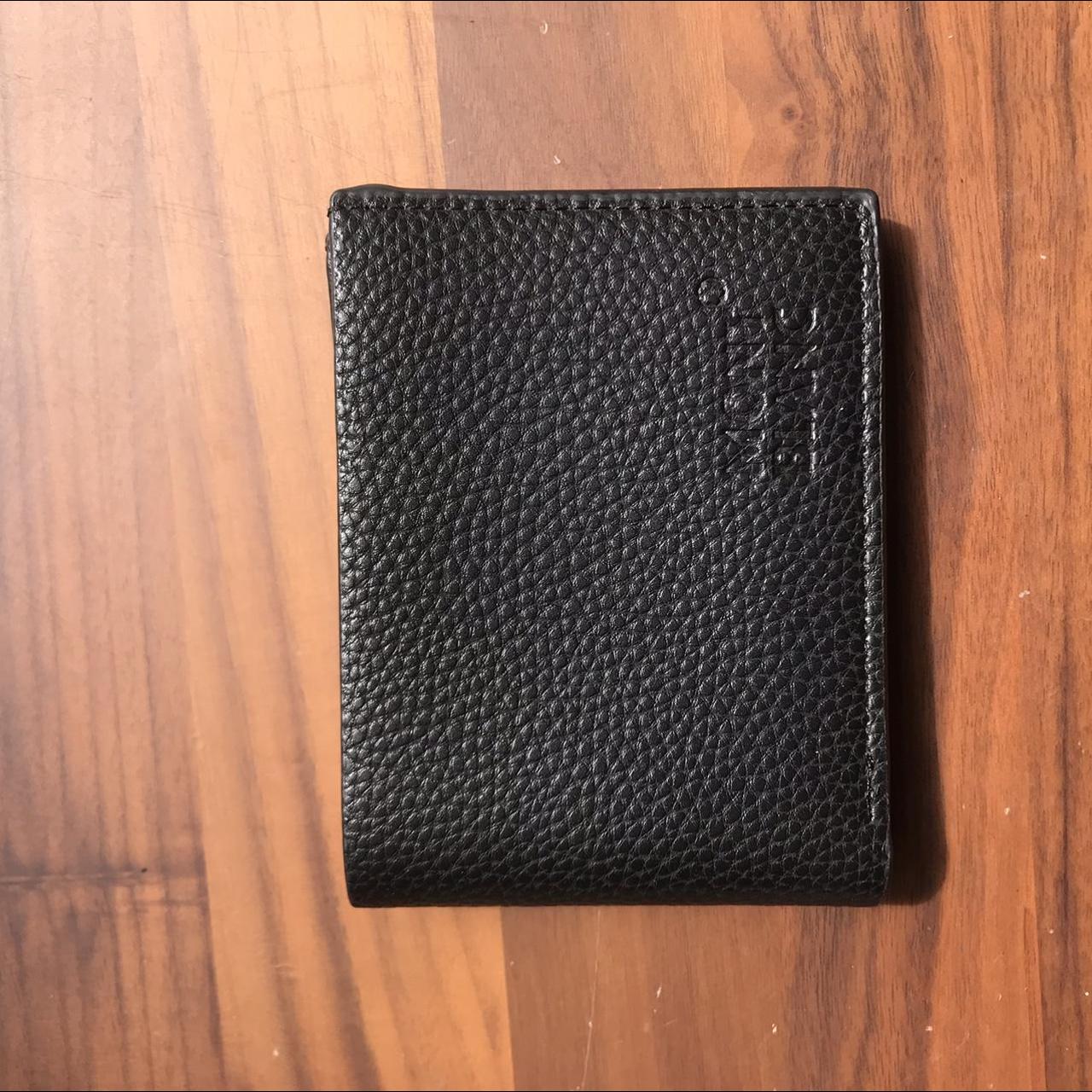 Mont blanc black leather Wallet Dm with offers - Depop