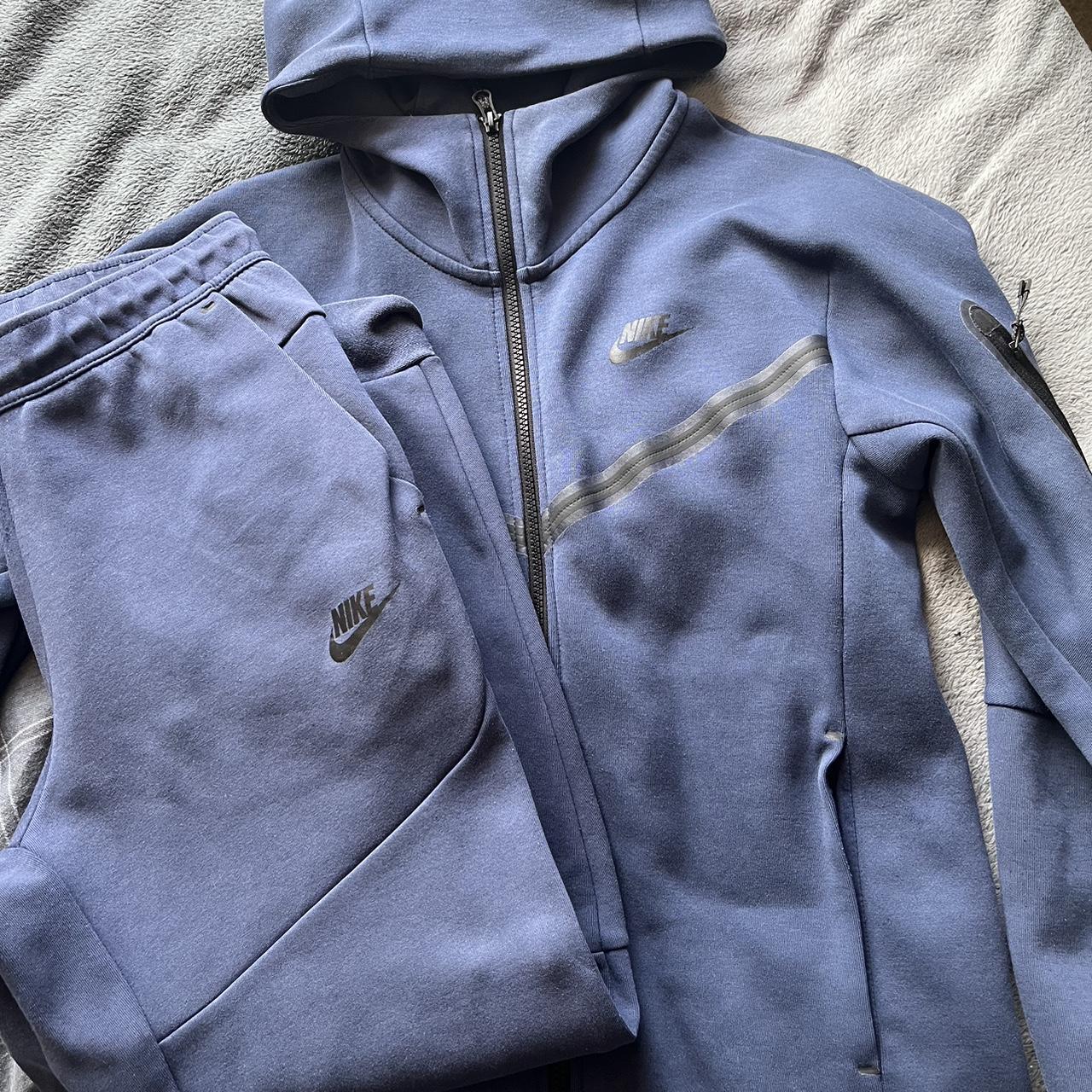 mens nike tech fleece navy