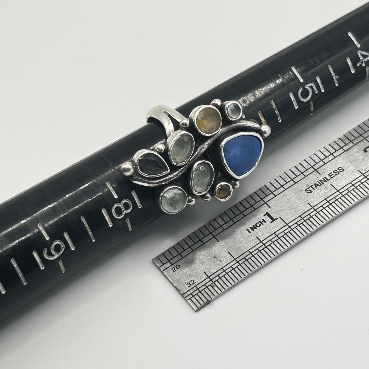 Preloved Women's Ring - Silver/Multi – Multi Gems… - image 6