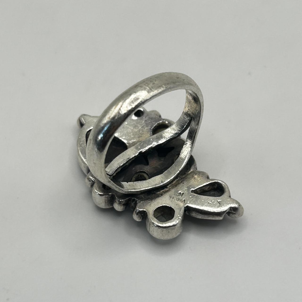 Preloved Women's Ring - Silver/Multi – Multi Gems… - image 5