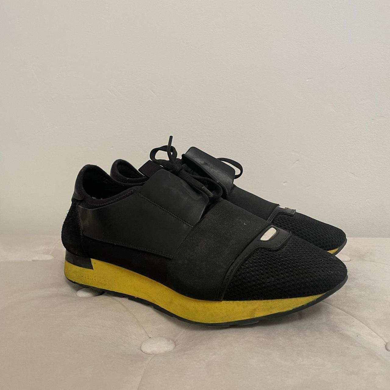 balenciaga race runners mens yellow