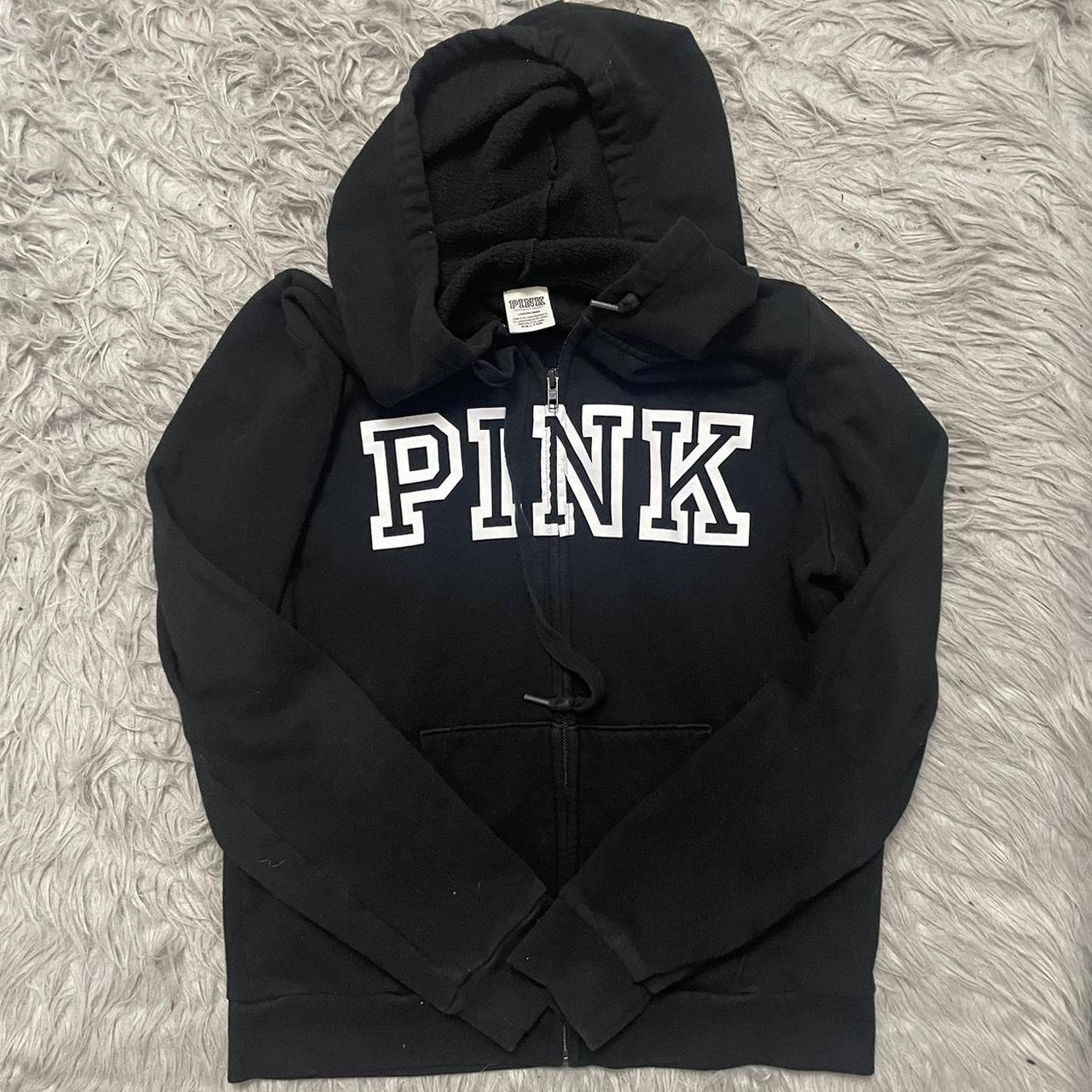 vs pink zip up sweater tags for... - Depop