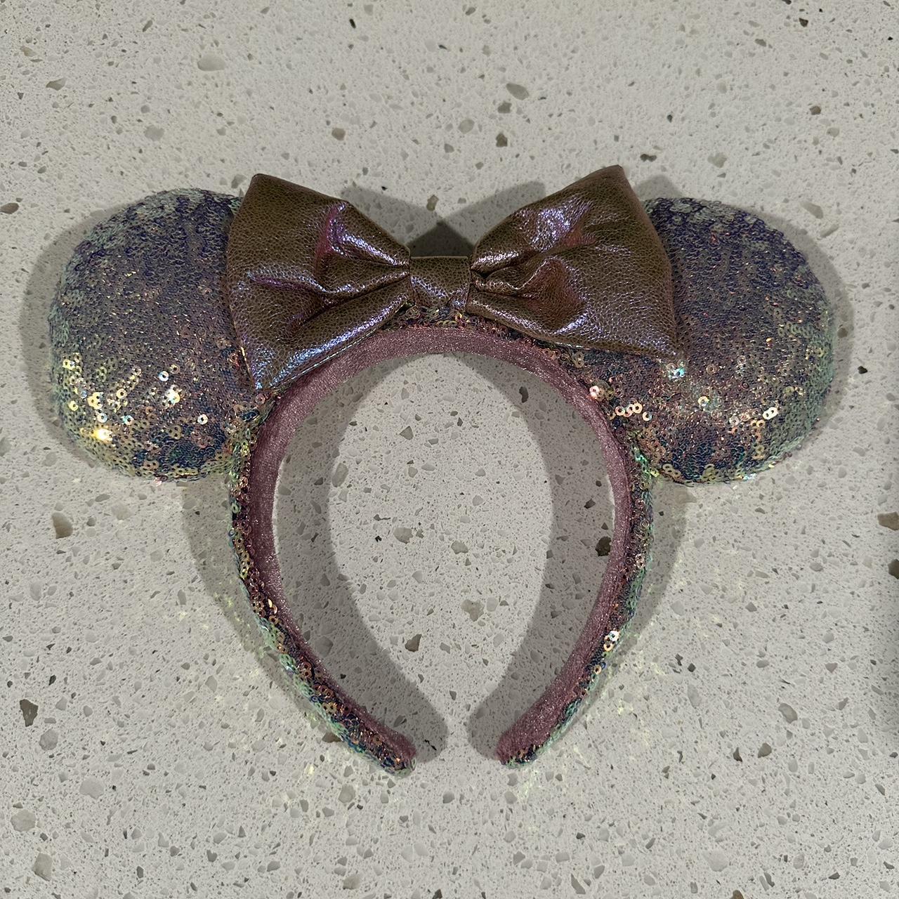 Disney Sparkle Pink Ears Never Worn From 50th... - Depop