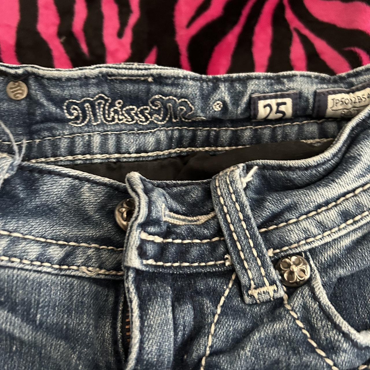 Miss Me Girls Jeans Size 25 Torn From The Depop 6273