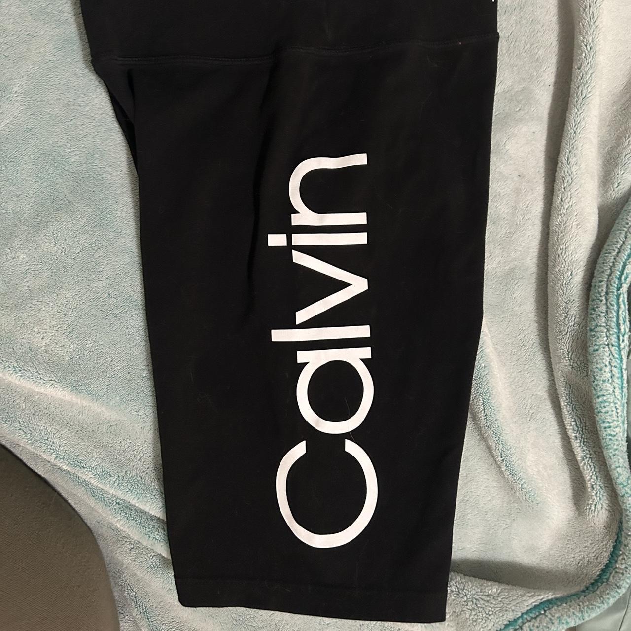 Calvin Klein Sportswear Women's Black Leggings Depop