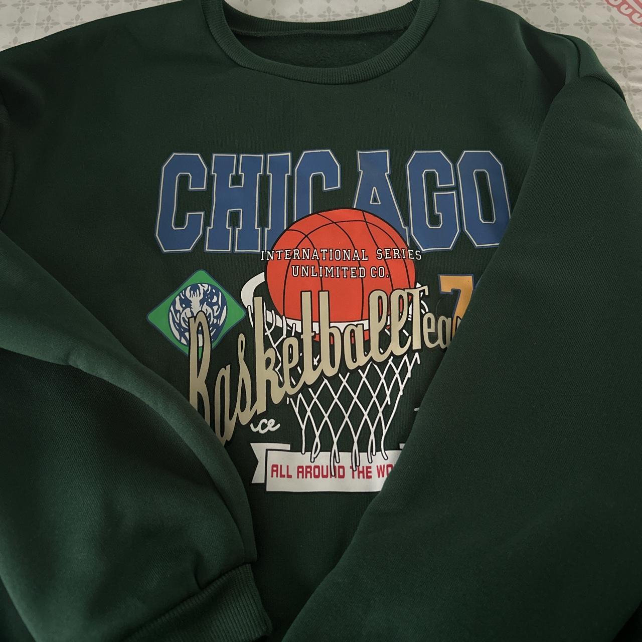 chicago basketball team sweatshirt, never worn, medium Depop