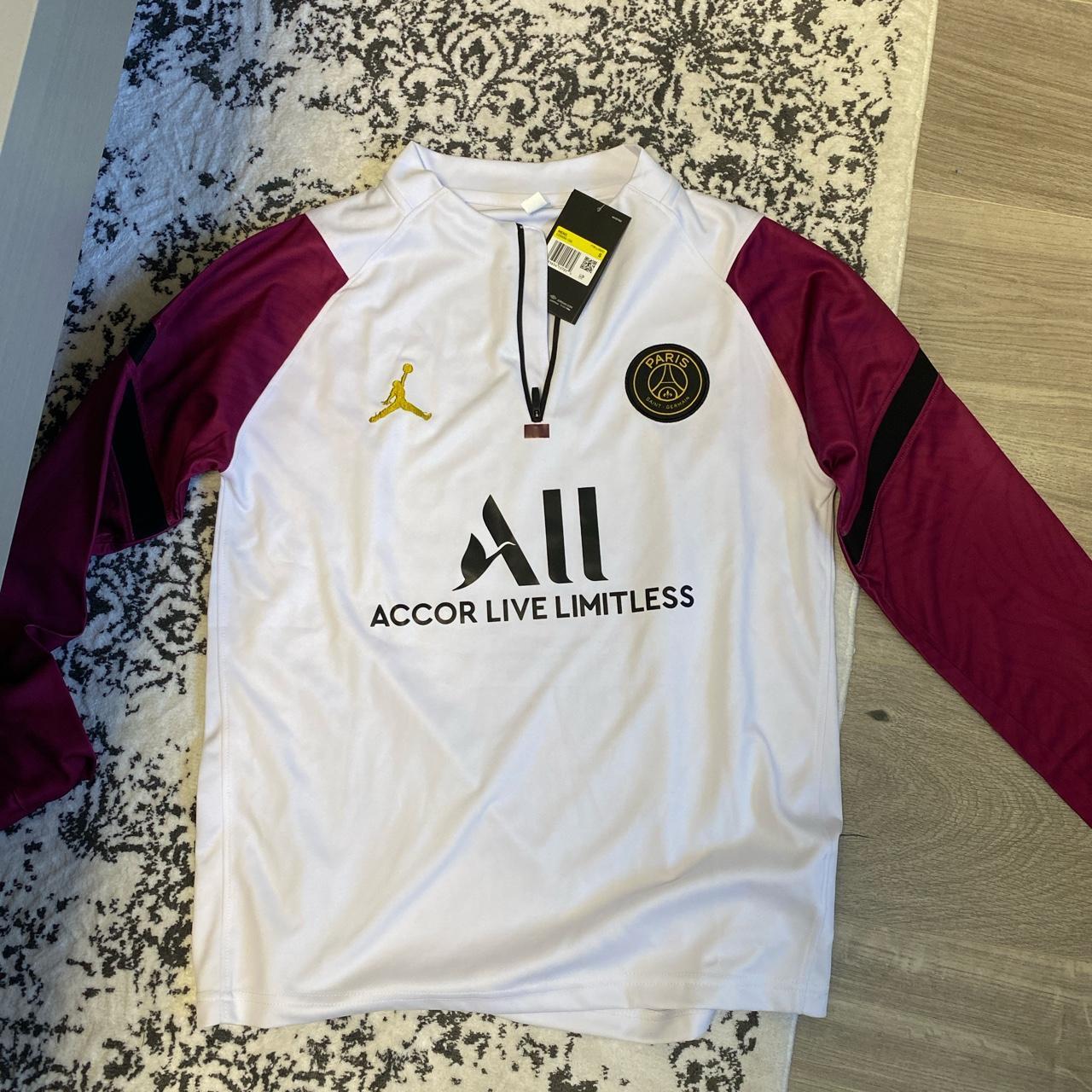 psg tracksuit white and purple