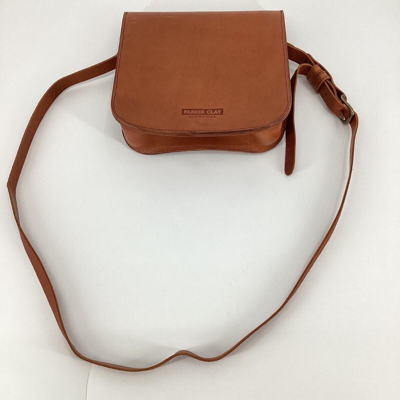 Parker Clay Layla Satchel Rust Brown Leather