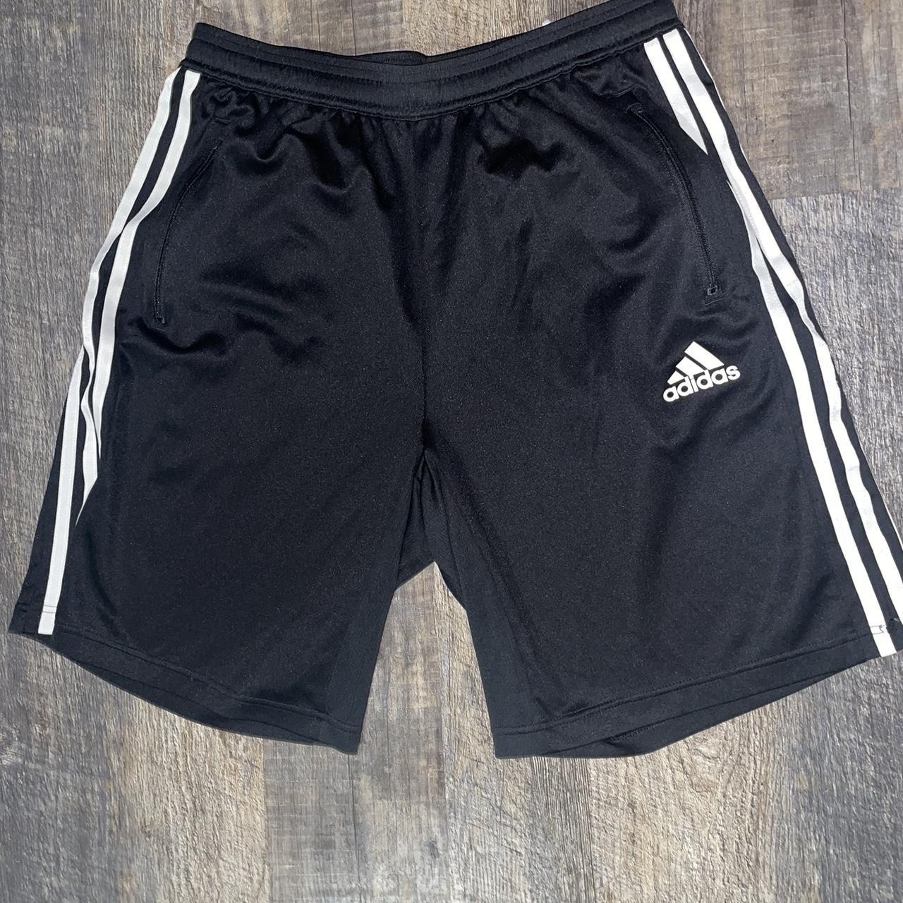 Adidas Men's Black and White Shorts | Depop