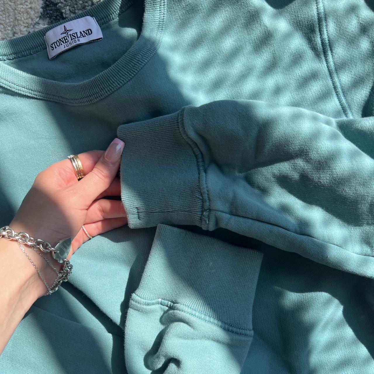 Stone island turquoise jumper shop