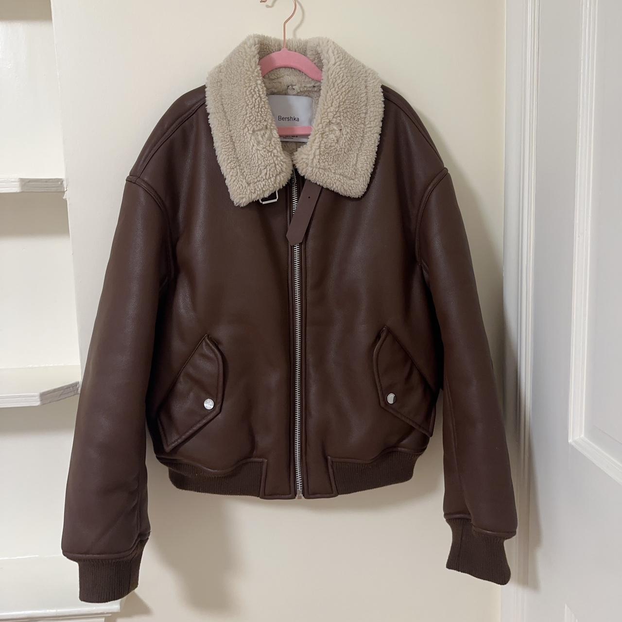 Bershka Women's Brown Jacket Depop