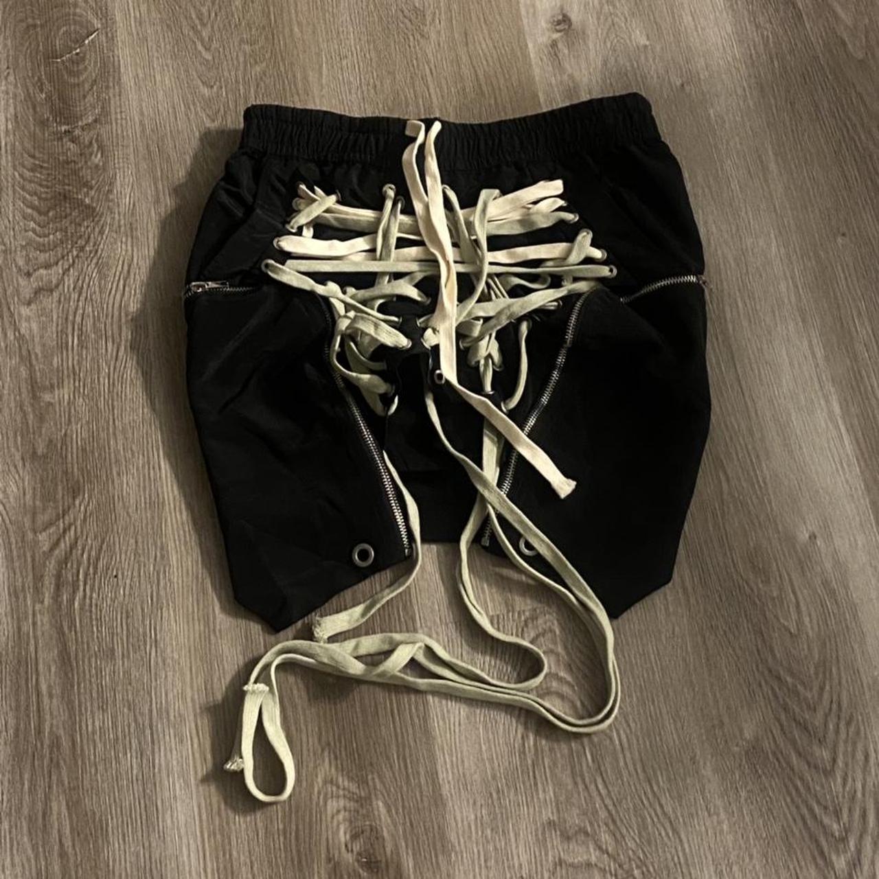 shoelace skirt fits like a small/xs Depop