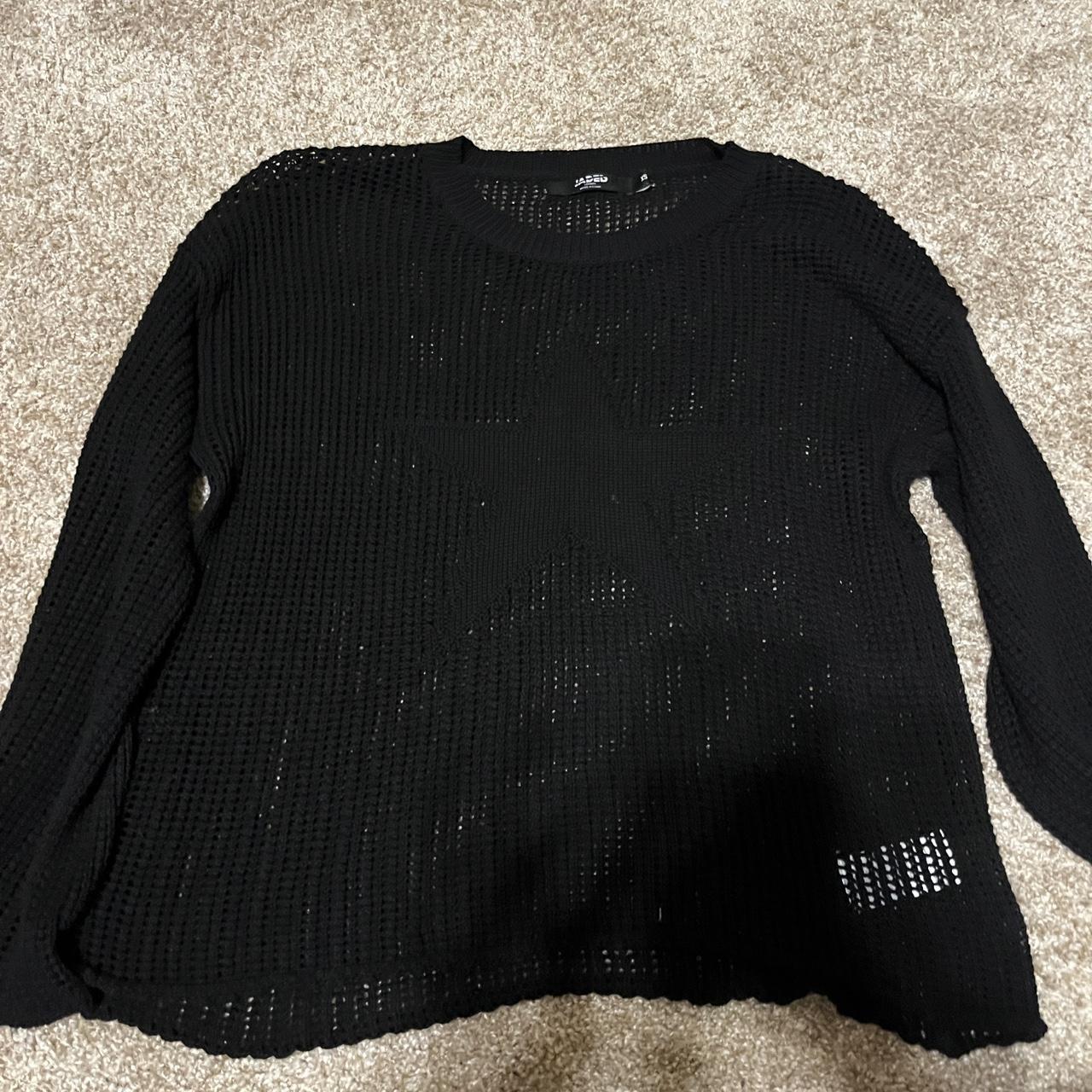 Jaded London Black Nebula Jumper , Size : XS , Pit to...