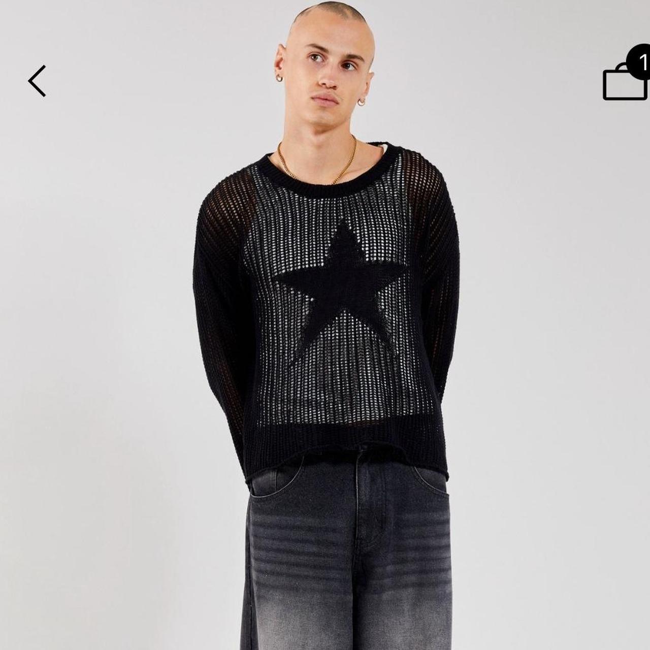 Jaded London Black Nebula Jumper , Size : XS , Pit to...