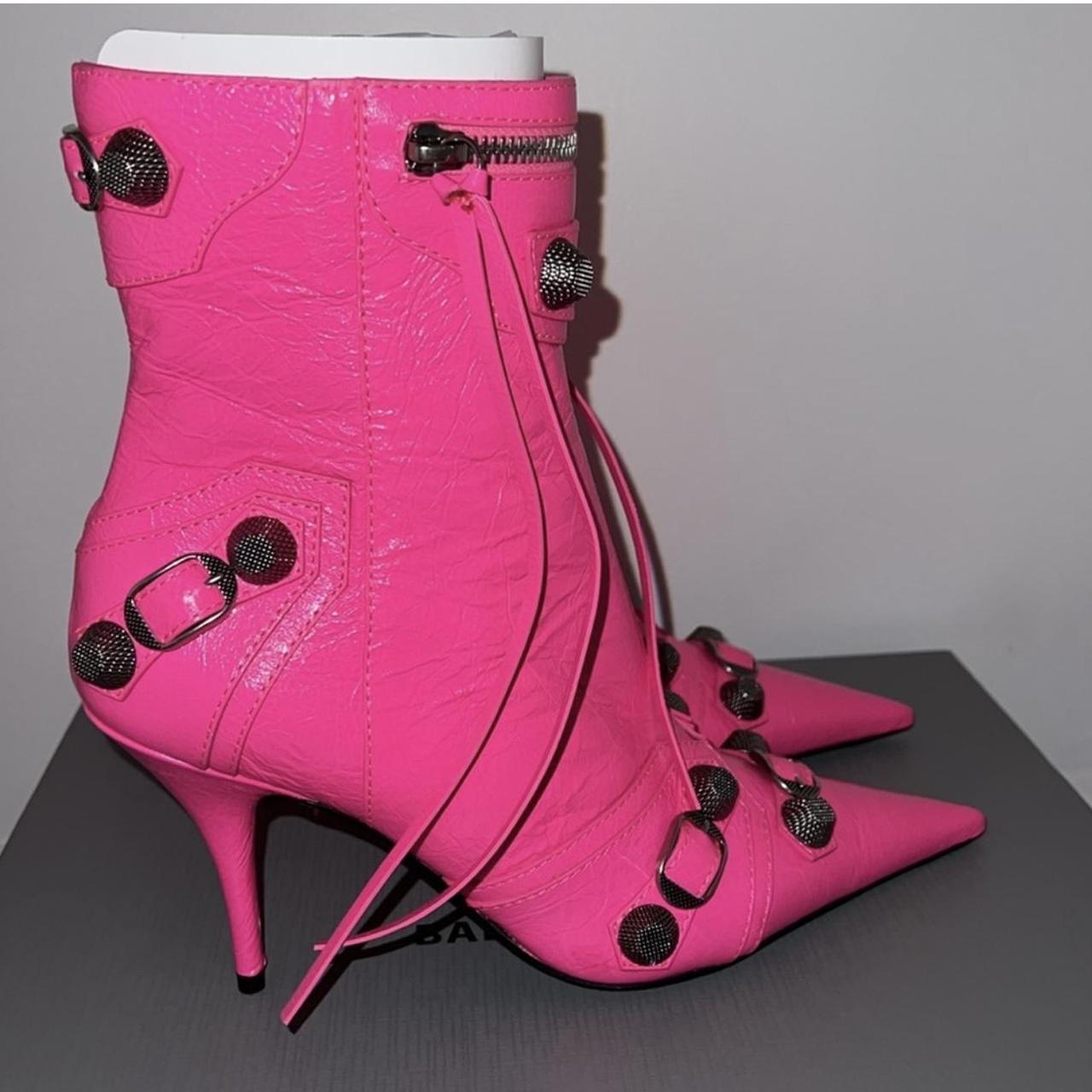 Balenciaga best sale pink boots