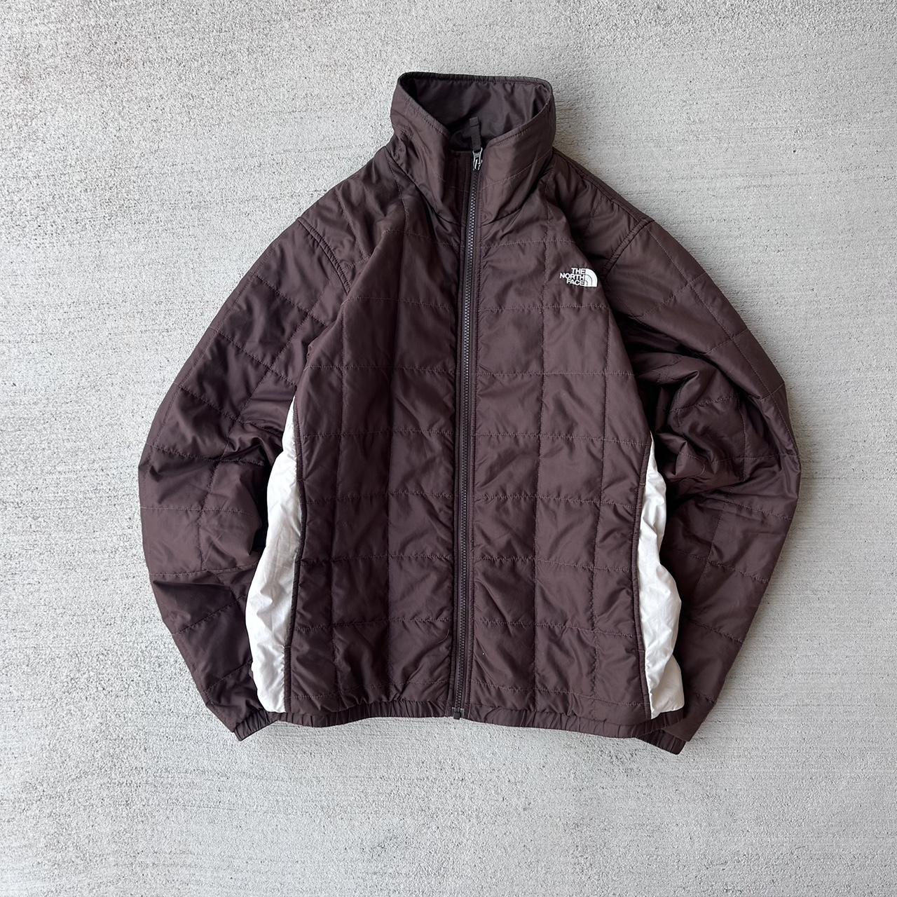 North face puffer Super nice brown colorway Pretty... - Depop