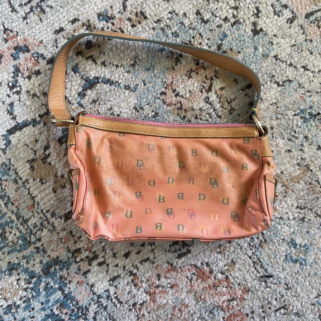 Dooney Bourke Women S Pink And Blue Bag Depop