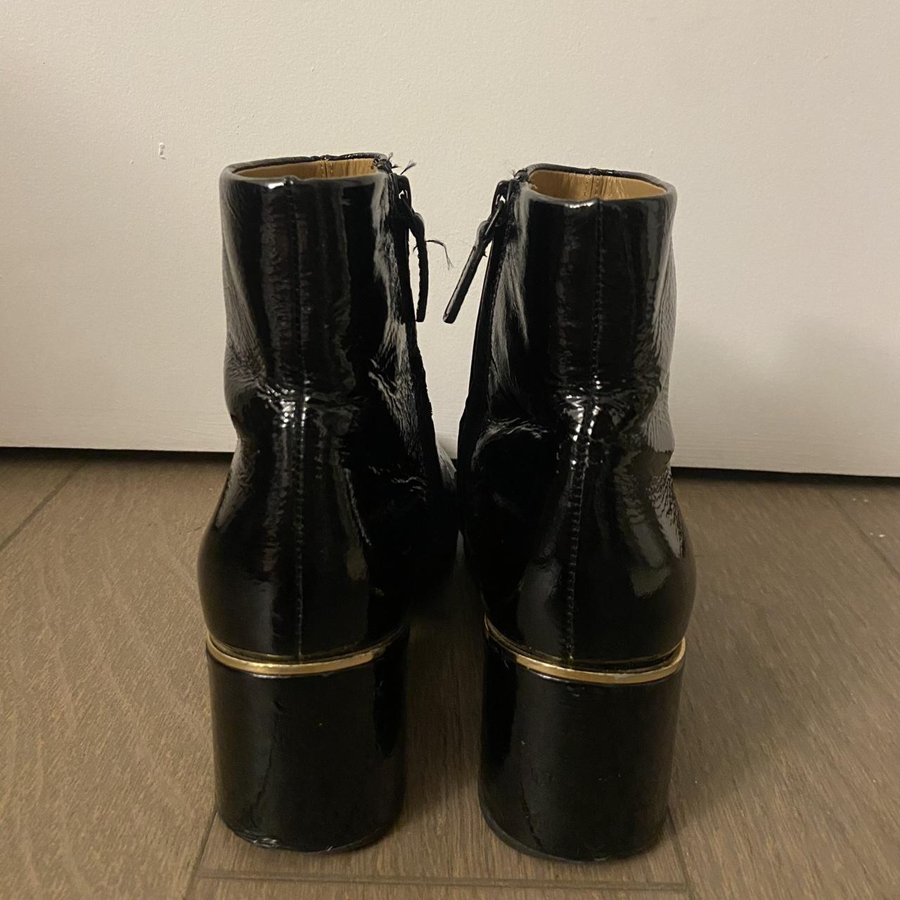 Tory burch sales patent boots